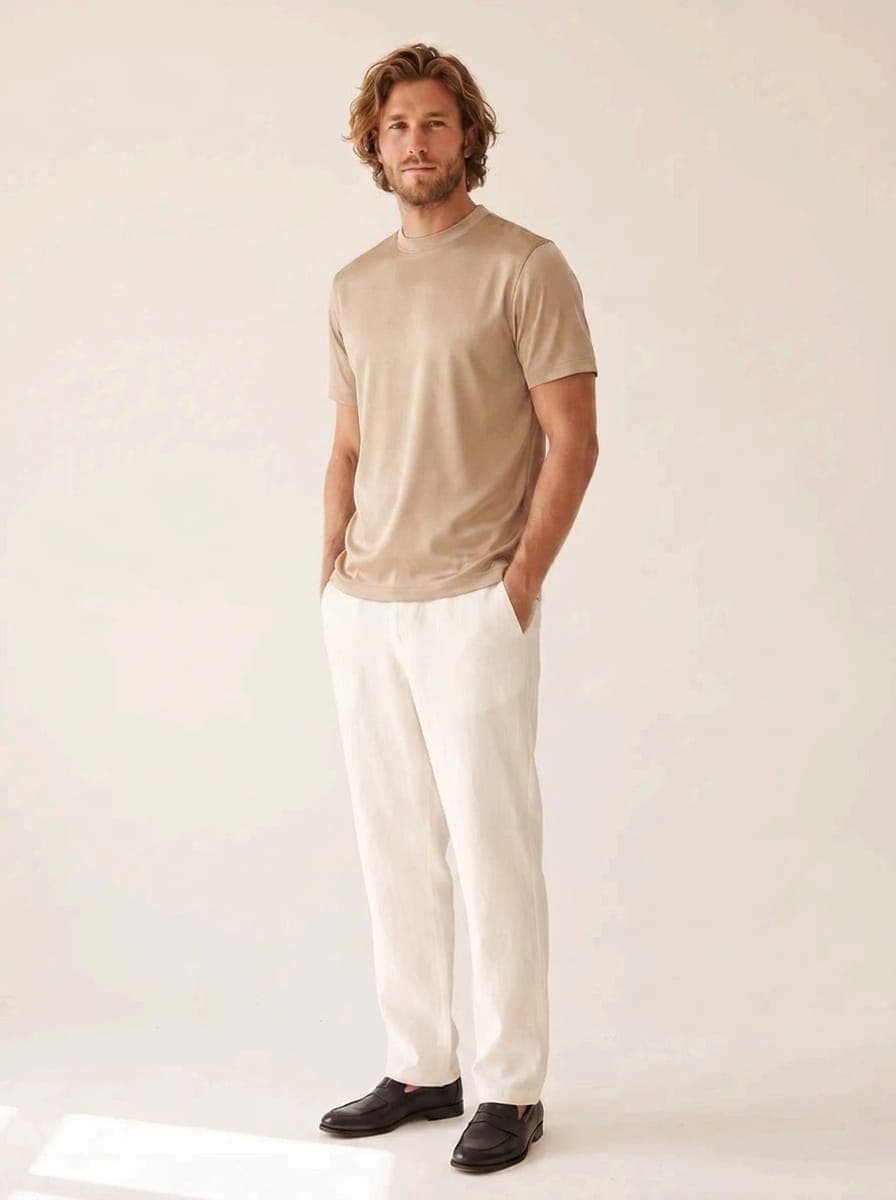 Shiny tee - satijnzachte glansstof met subtiele sheen, moderne fit. 10 kleuren.: blanco t-shirt (art. 89) uit de White Label Stock Collection